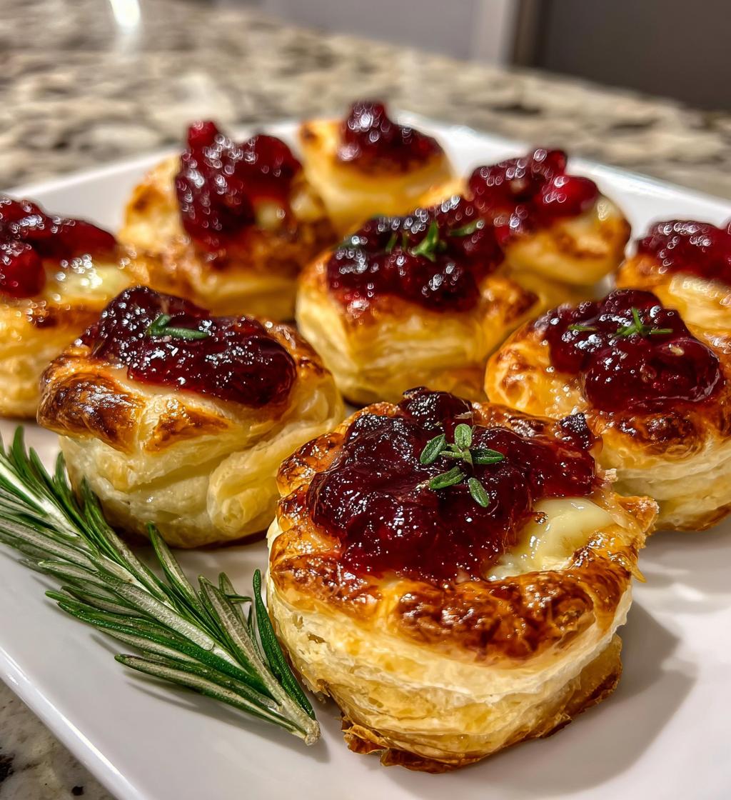 easy cranberry brie bites