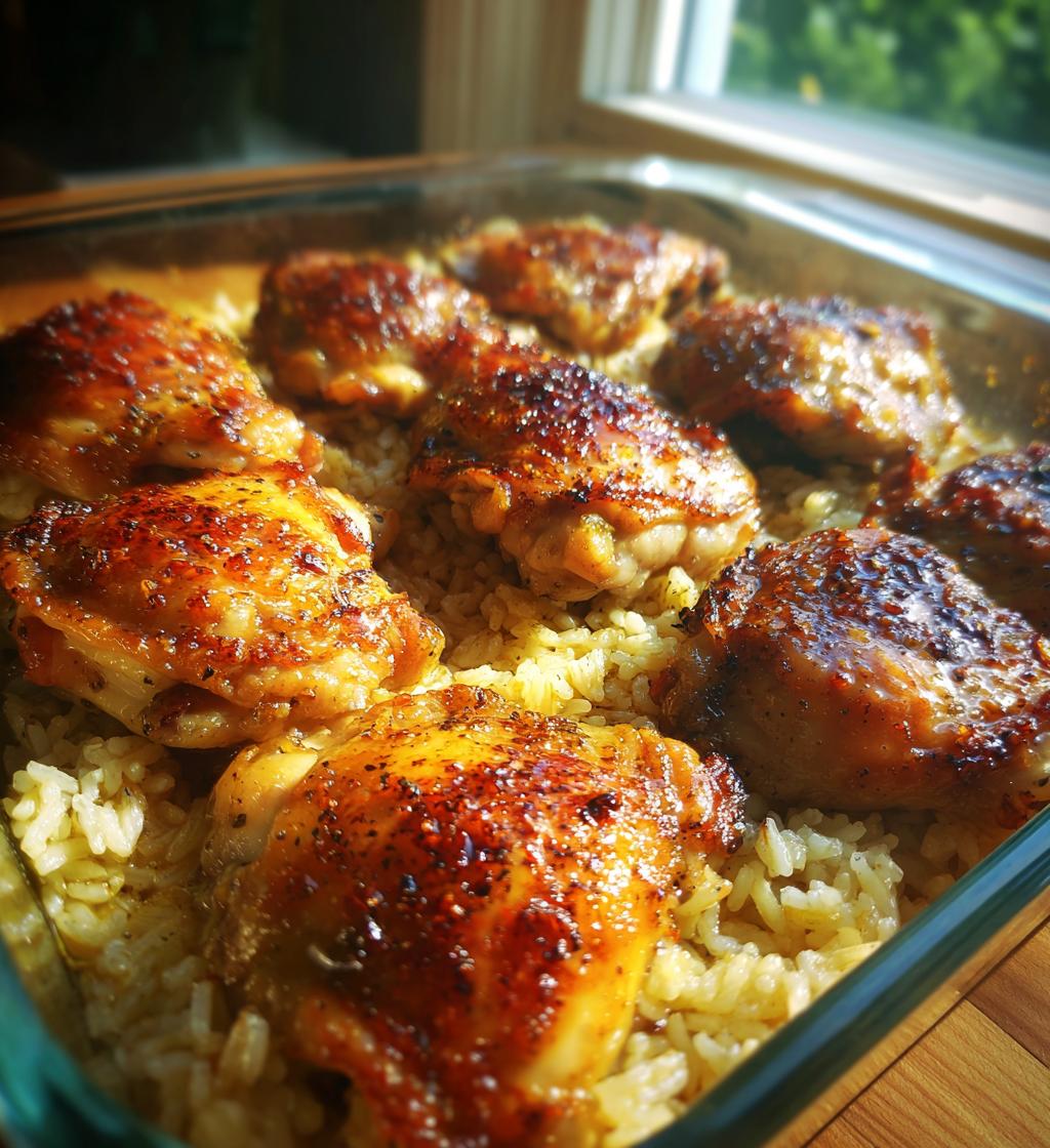 easy oven baked chicken and rice recipe