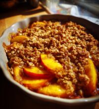 easy peach crisp recipe