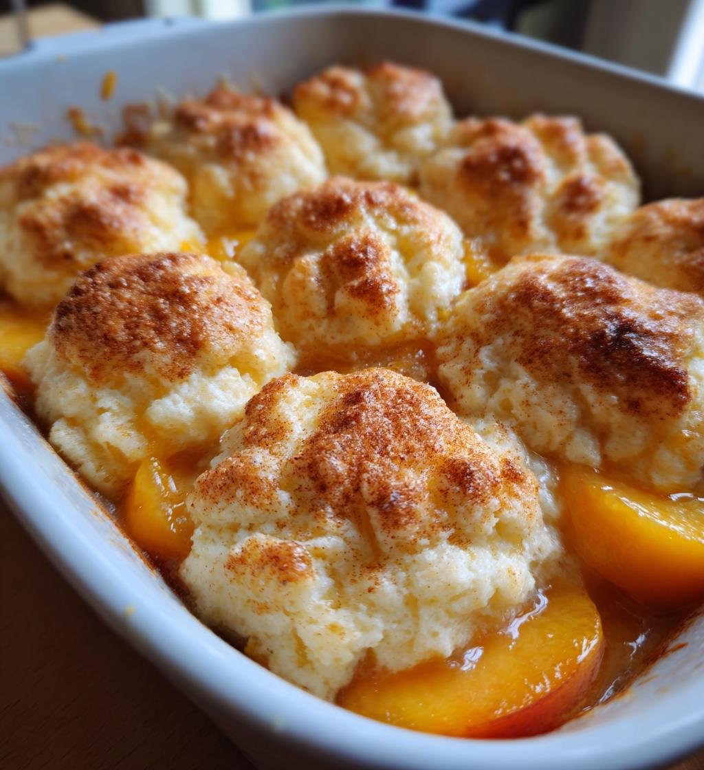 easy peach dumplings