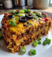 easy taco lasagna