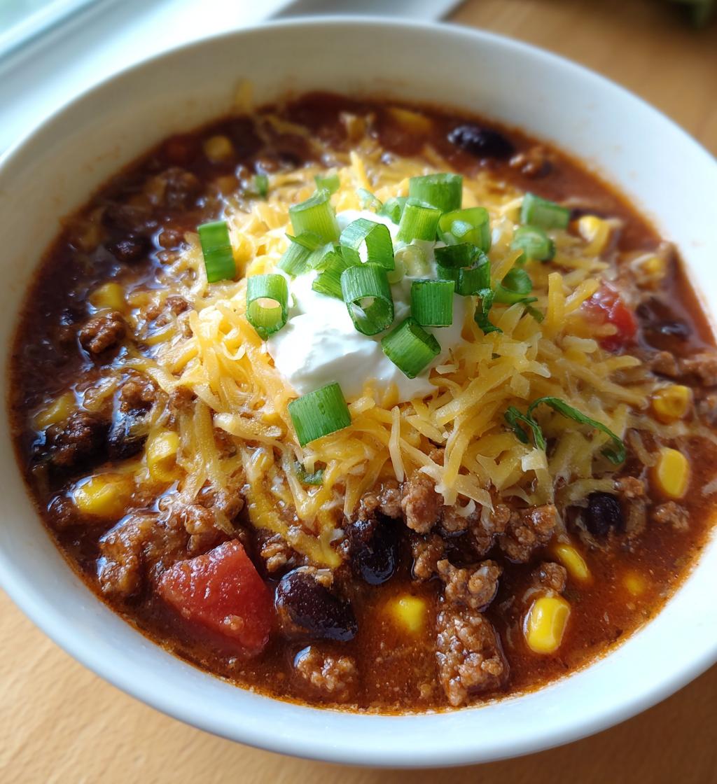 easy taco soup with ranch - detail 1