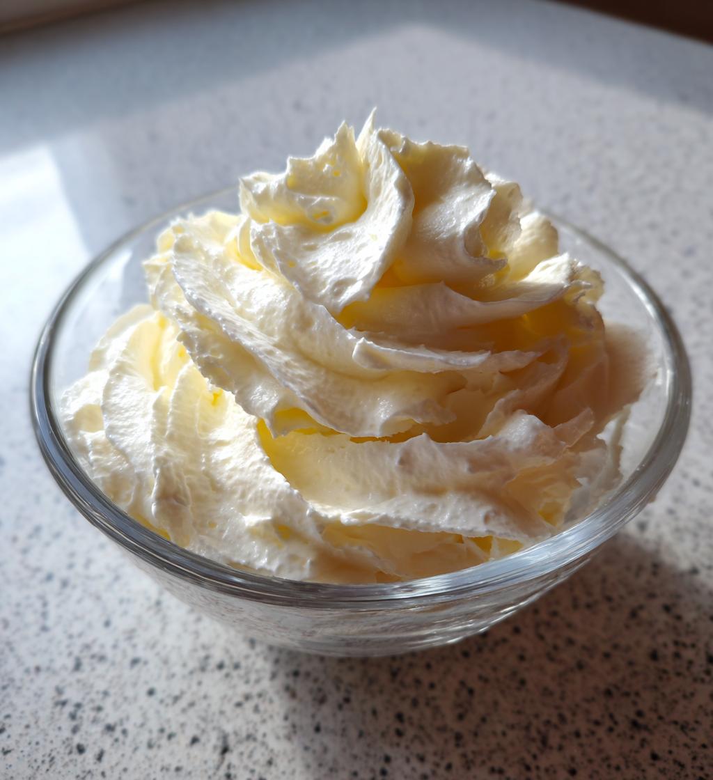 easy vanilla whipped cream