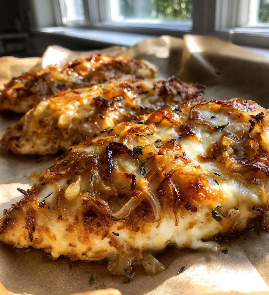 french onion chicken bake