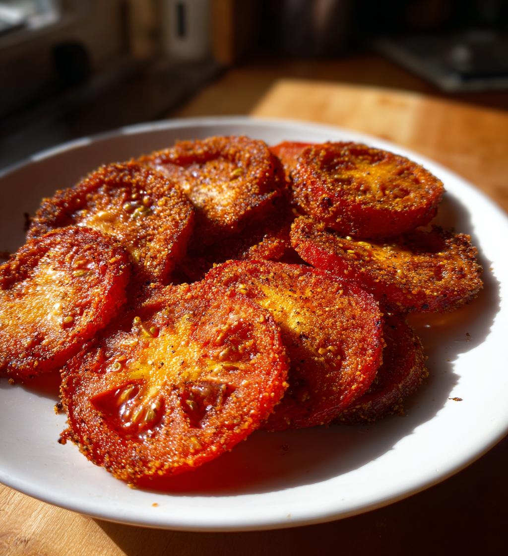 fried red tomatoes