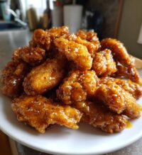 fried wing flats drizzled with honey lemon pepper