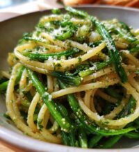 garlic scape pasta