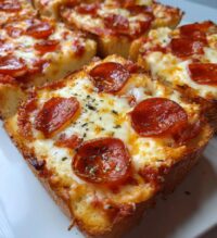 garlic toast pizzas 2