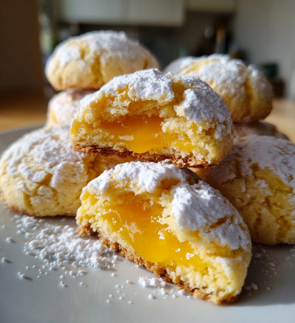 gluten free lemon curd cookies