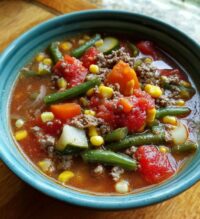 grandmas hamburger vegetable soup