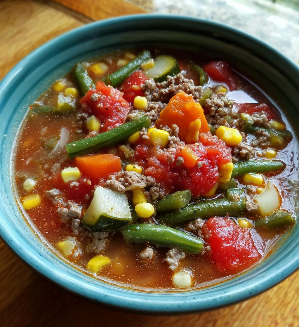grandmas hamburger vegetable soup