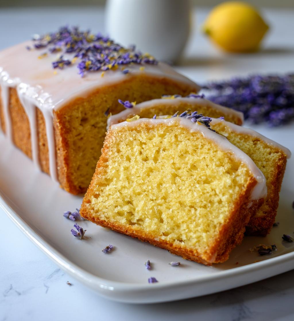 grey lavender cake with honey lemon glaze recipe - detail 1