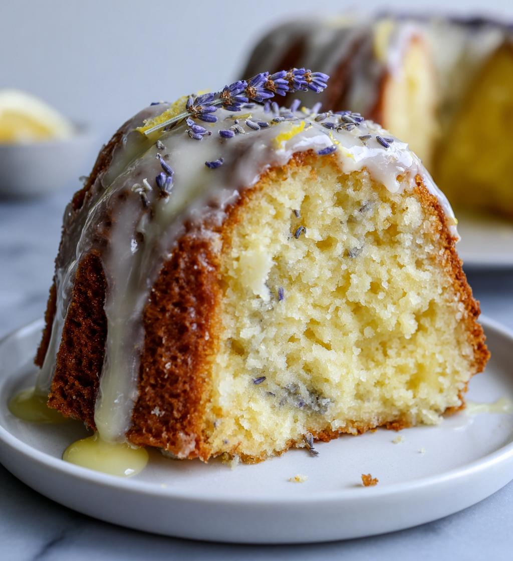 grey lavender cake with honey lemon glaze recipe