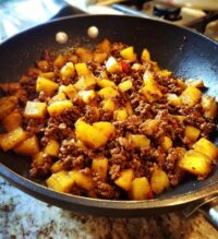 ground beef with potatoes