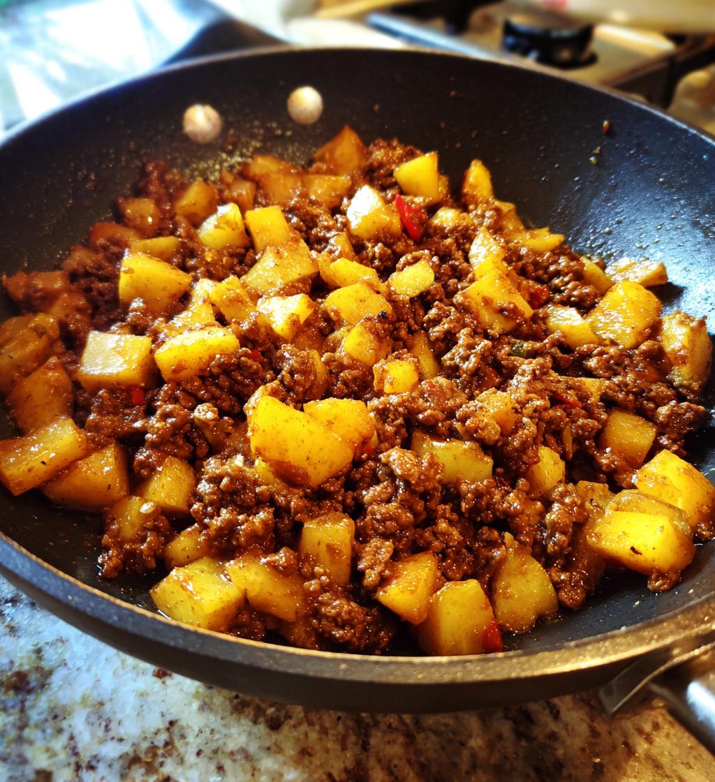 ground beef with potatoes