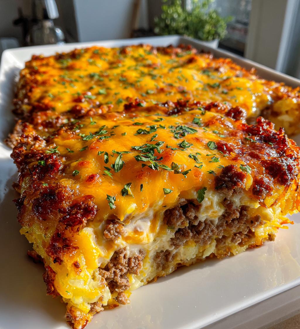 hamburger hash brown casserole