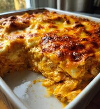 heavenly creamy chicken enchilada casserole