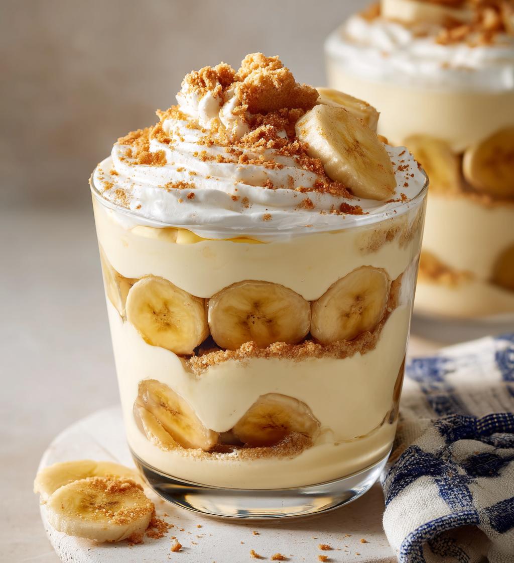 homemade banana pudding - detail 1