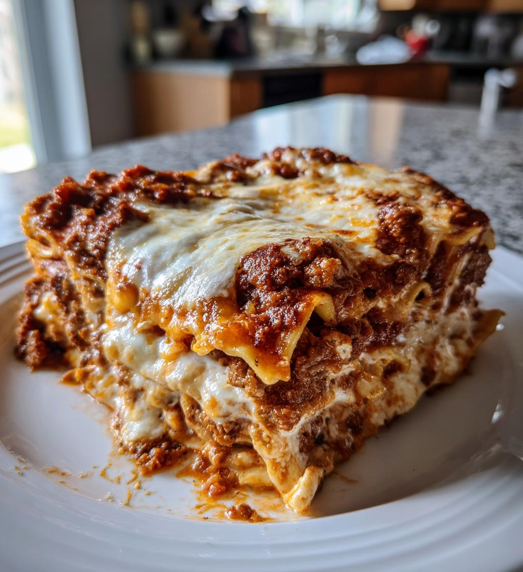 homemade lasagna - detail 1