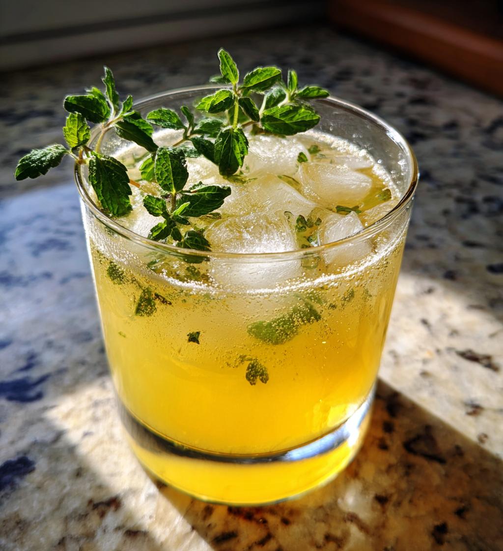honey sweetened lemon balm lemonade