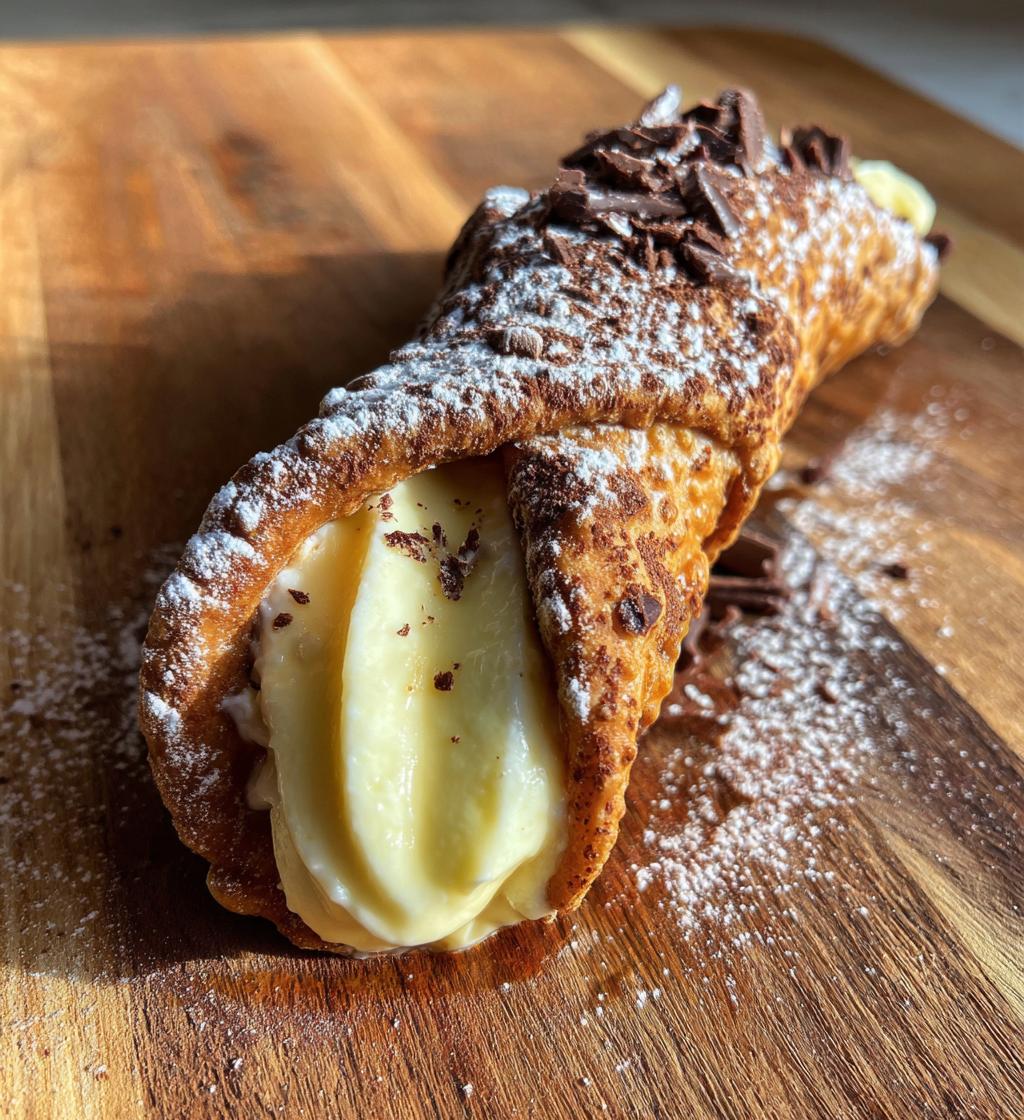 italian cream stuffed cannoncini - detail 1