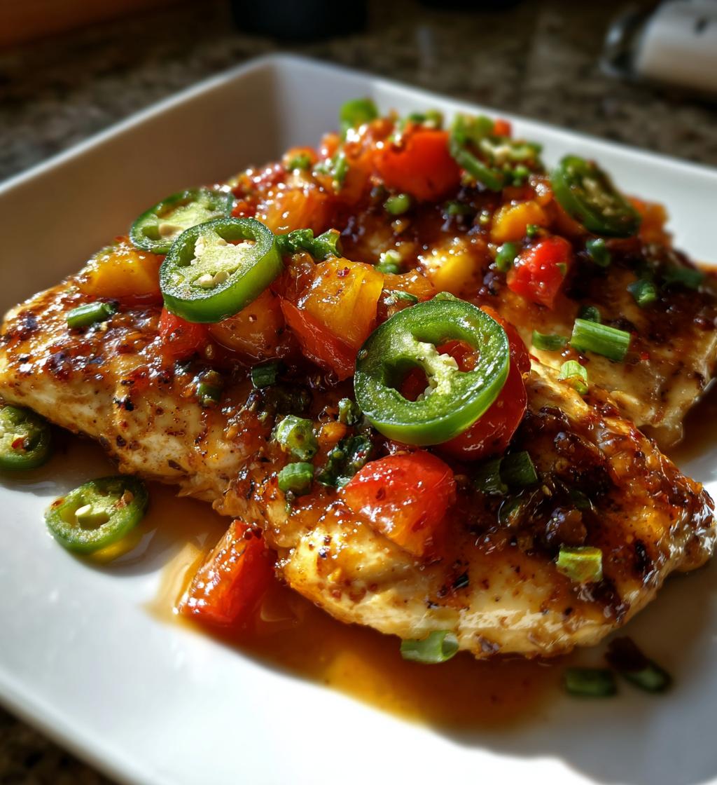 jalapeno peach chicken recipe