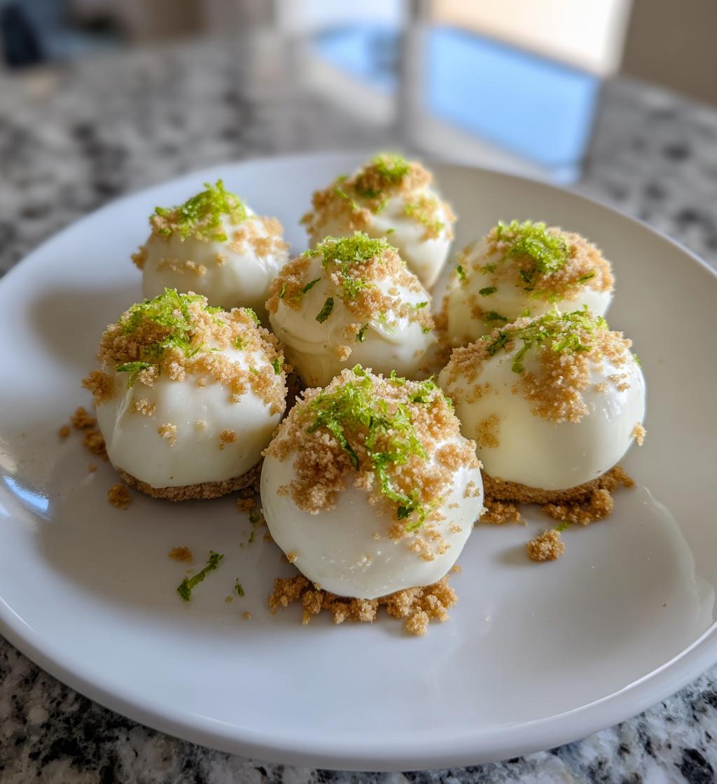 key lime truffles - detail 1