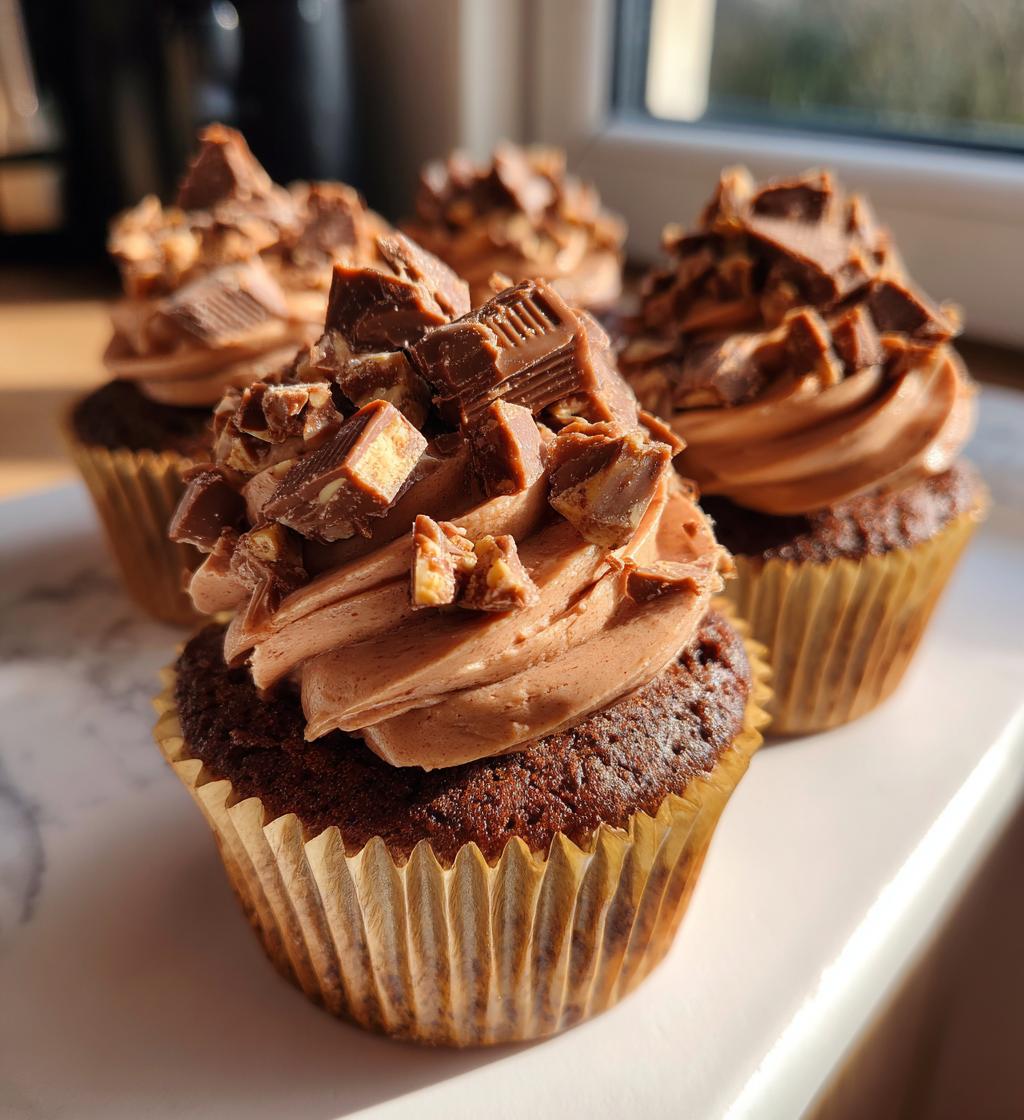 kinder bueno cupcakes - detail 1