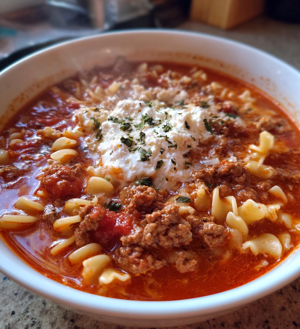 lasagna soup crockpot