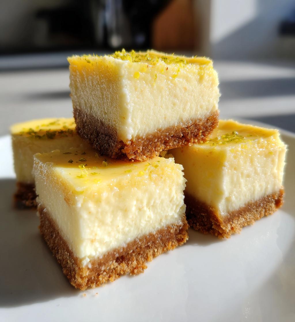 lemon cheesecake bars - detail 1