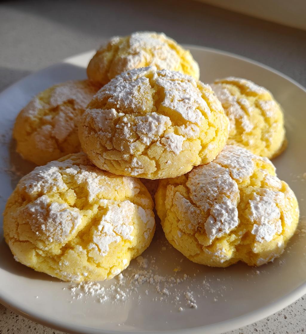 lemon gooey butter cookies - detail 1