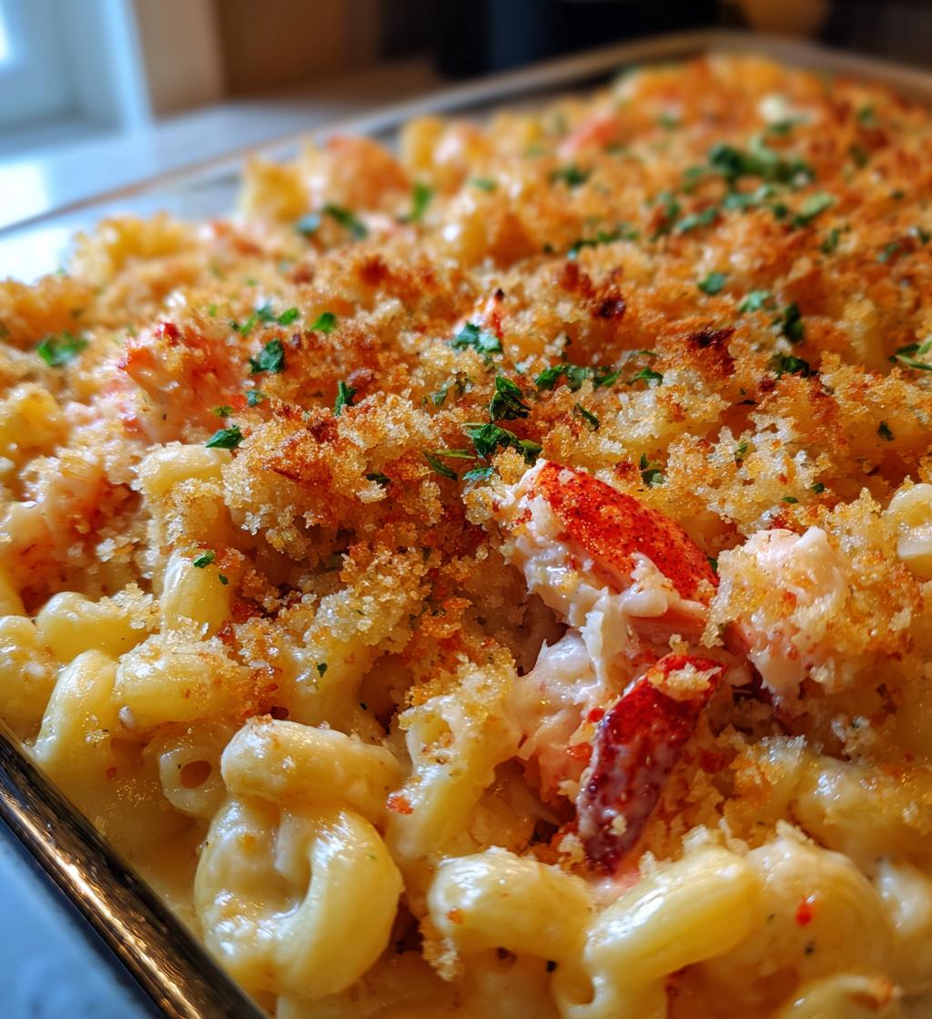 lobster and shrimp mac and cheese - detail 1