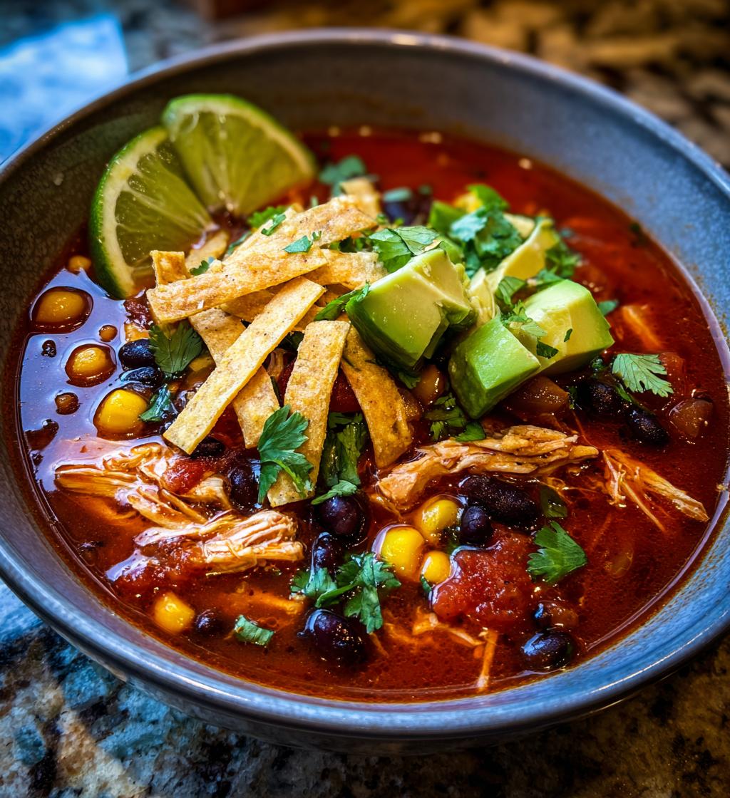 mexican chicken tortilla soup