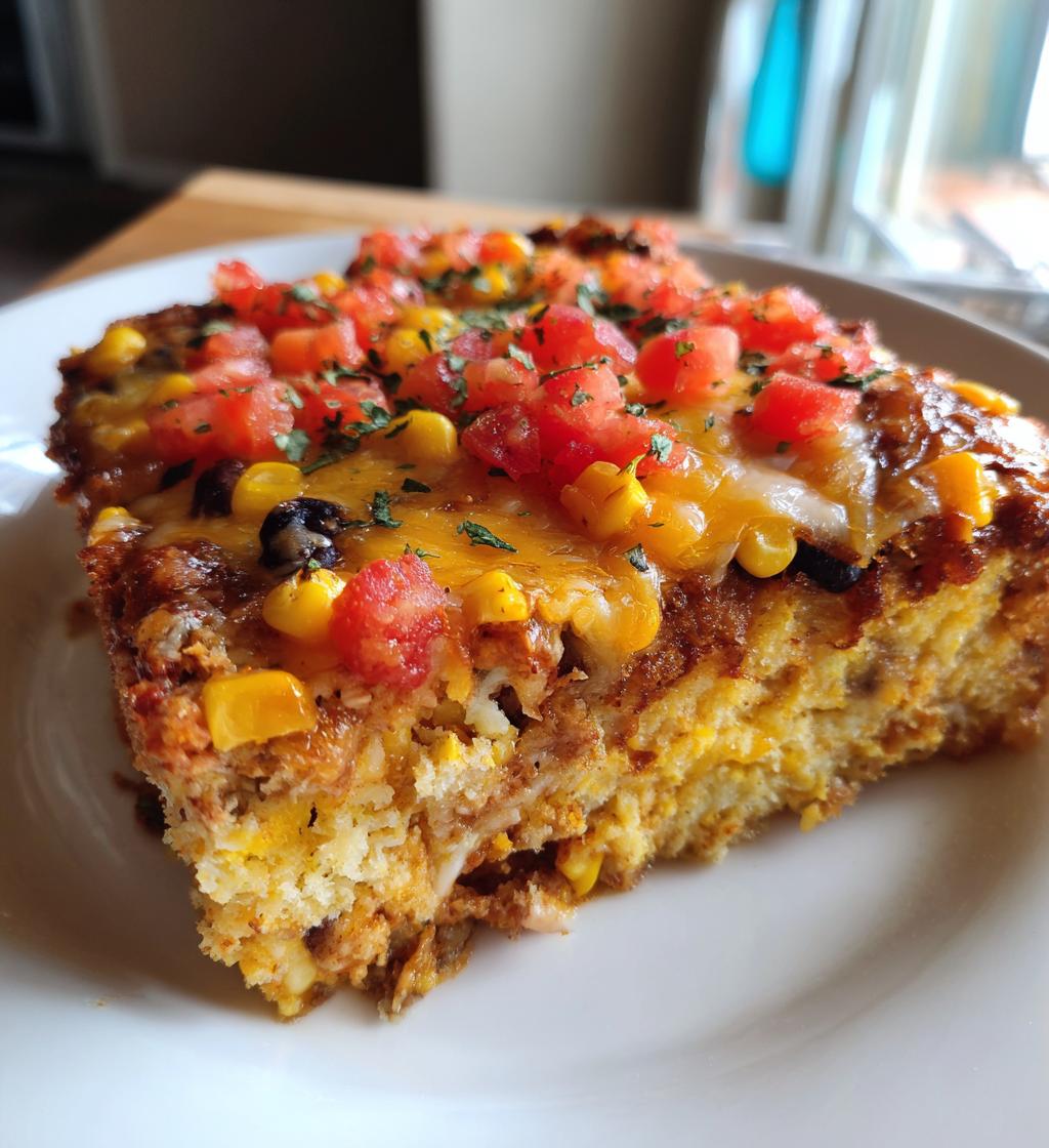 mexican cornbread casserole - detail 1