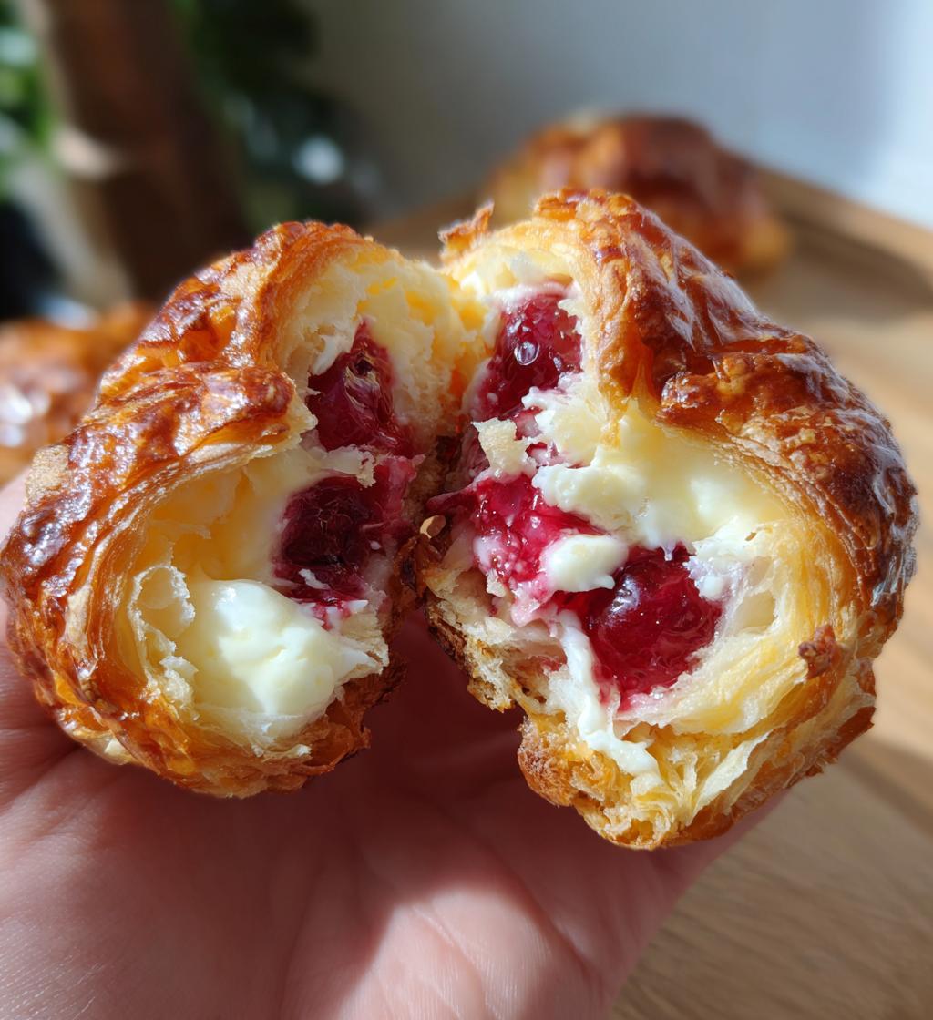 mini cherry cheese danishes - detail 1