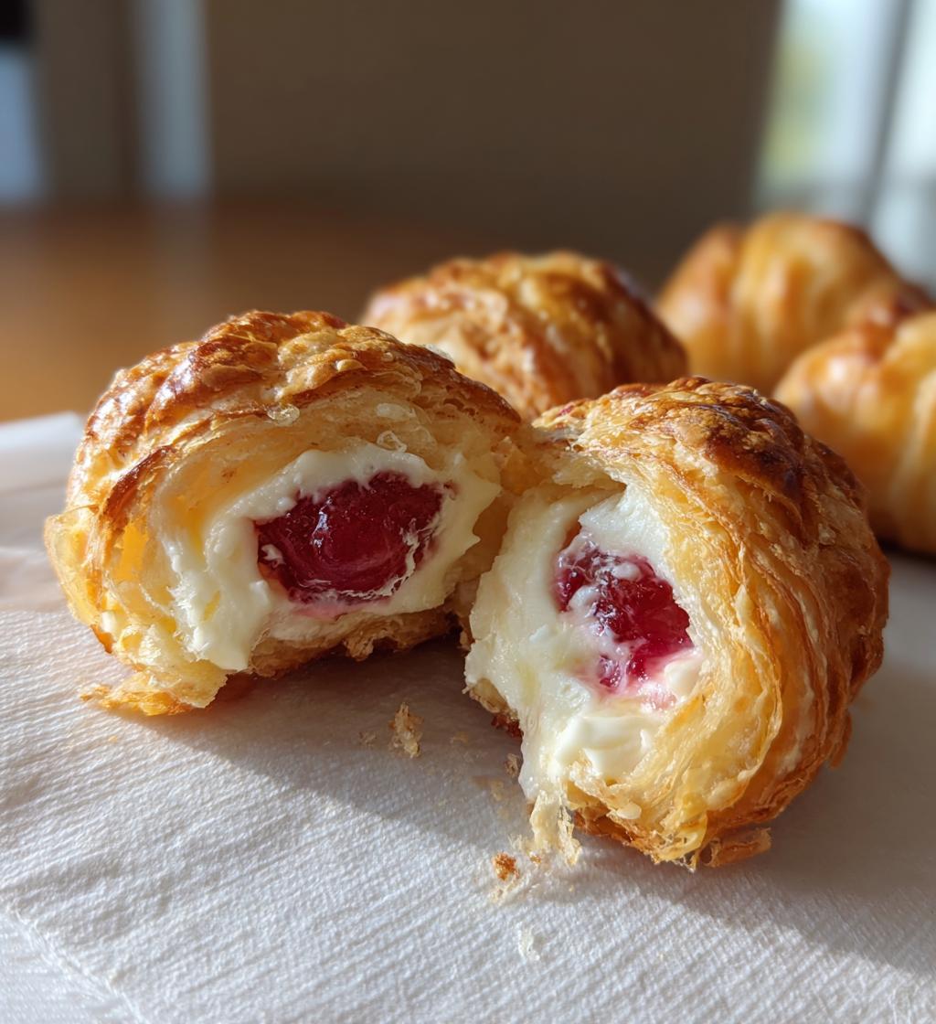mini cherry cheese danishes