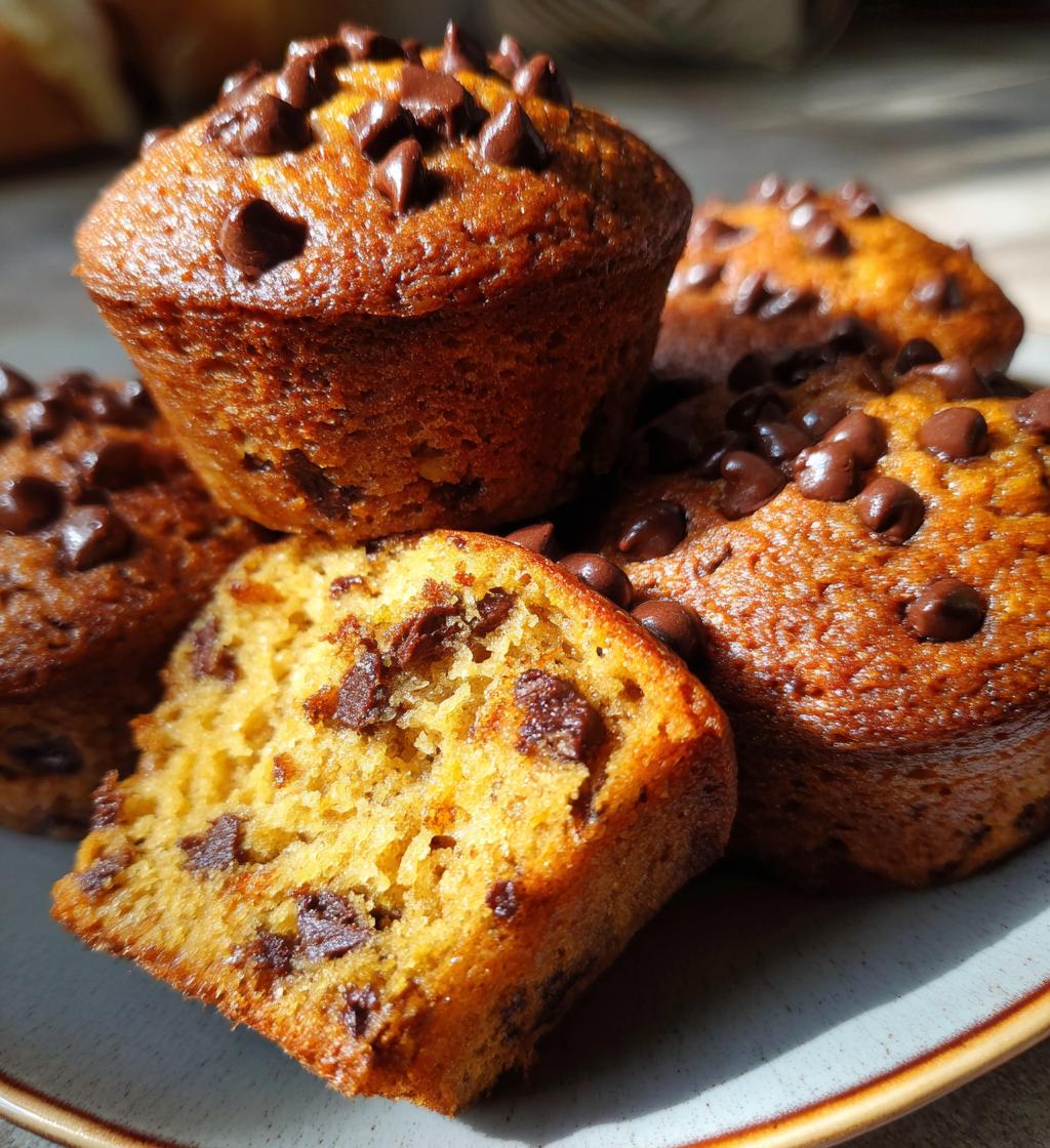 mini chocolate chip muffins - detail 1