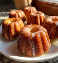 mini pumpkin bundt cakes with maple glaze