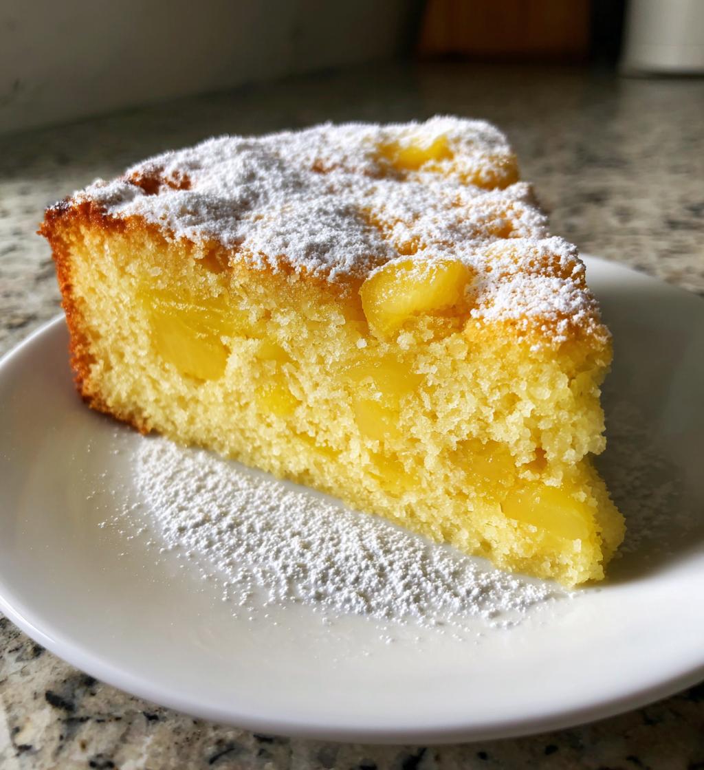 moist pineapple cake