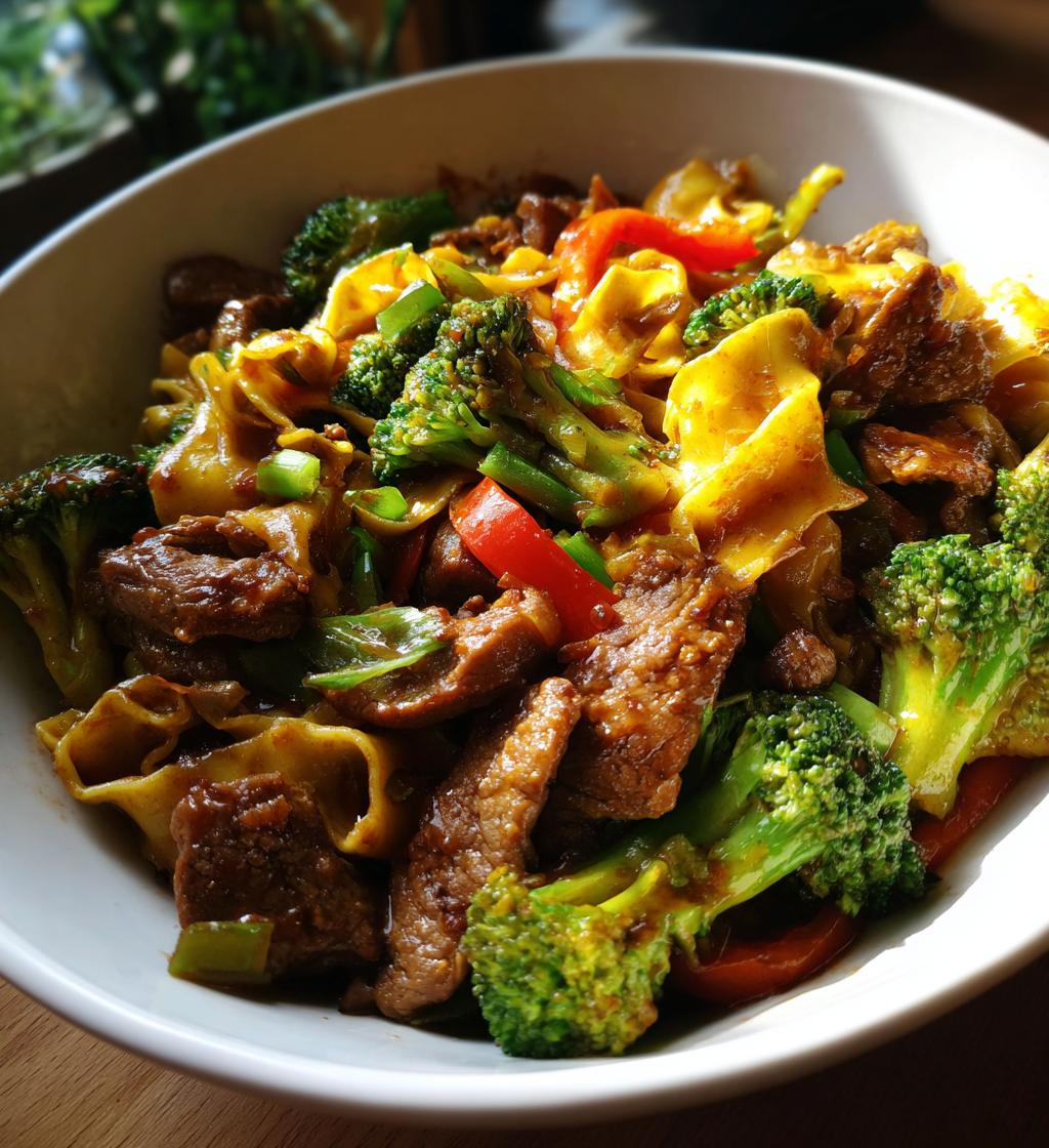 mongolian beef noodles - detail 1