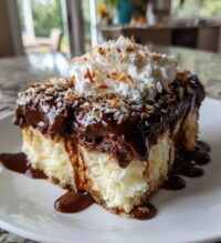 mounds poke cake