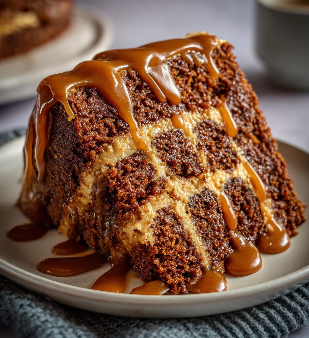 my twisted concoction of caramel spice cake - detail 1