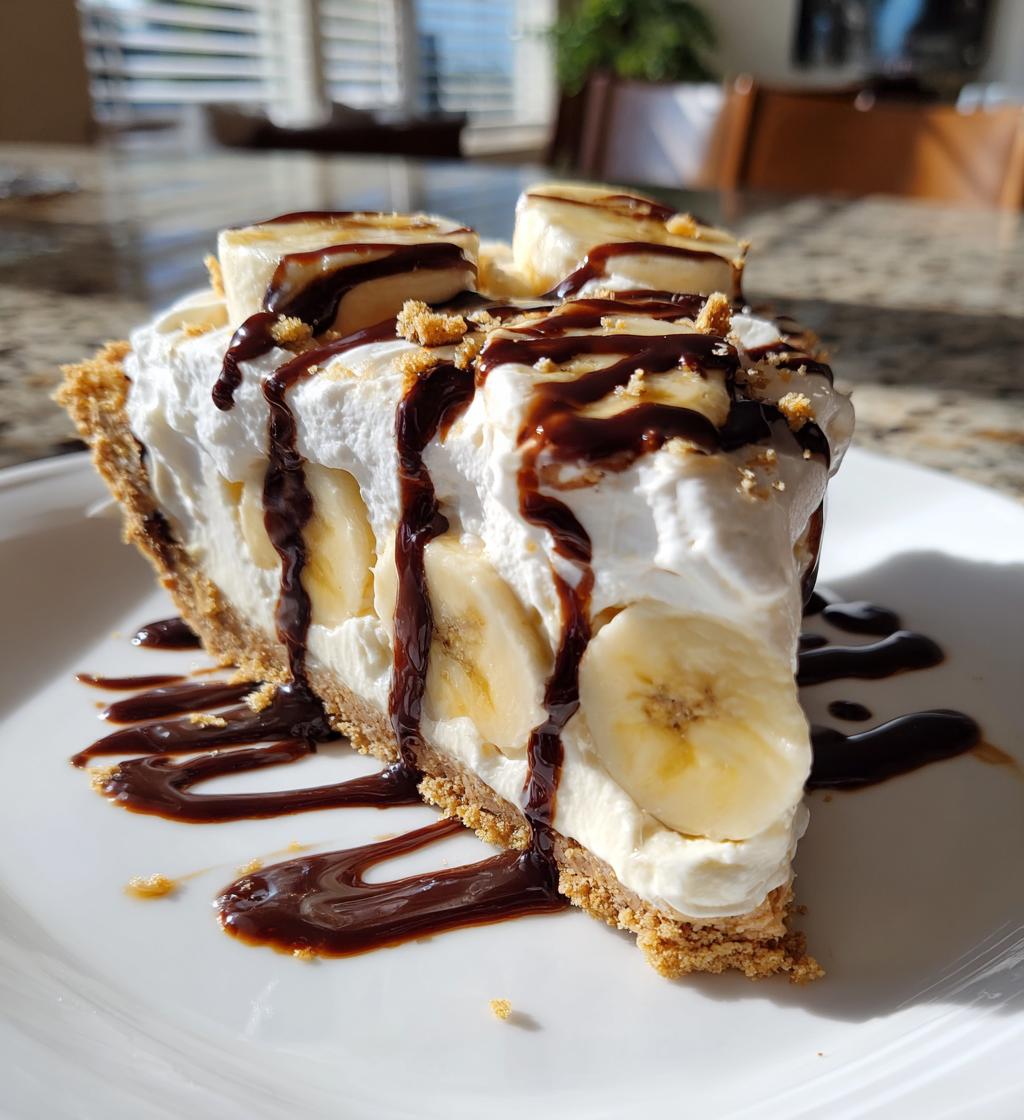 no bake banana split pie