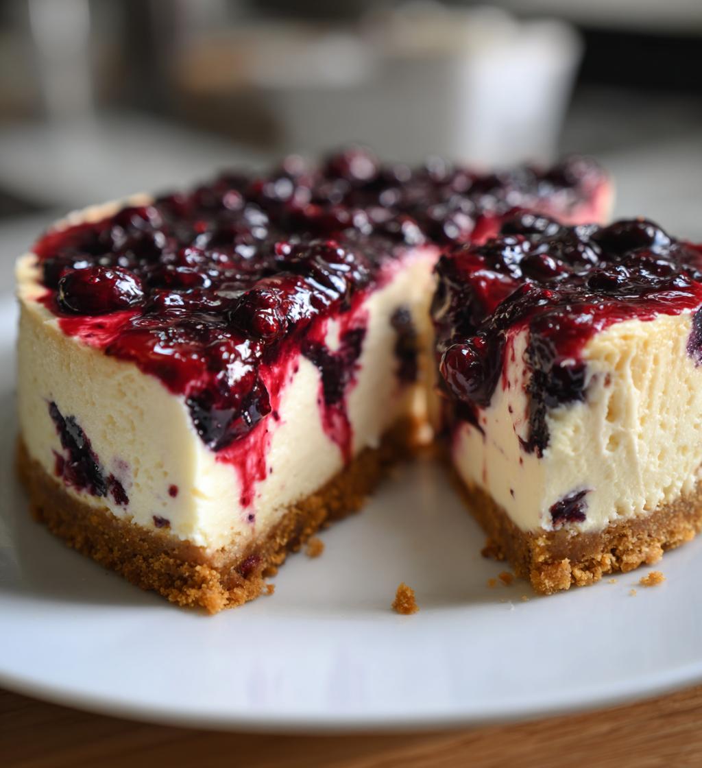 no bake blackberry cheesecake