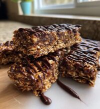 no bake chocolate oat bars