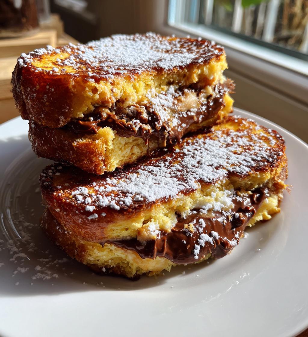 nutella stuffed french toast