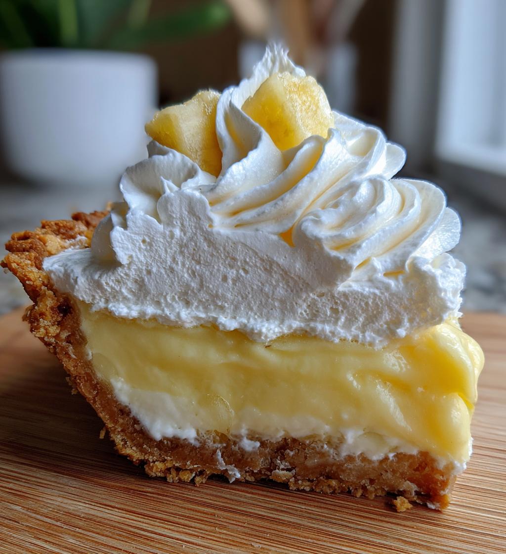 old fashioned banana cream pie
