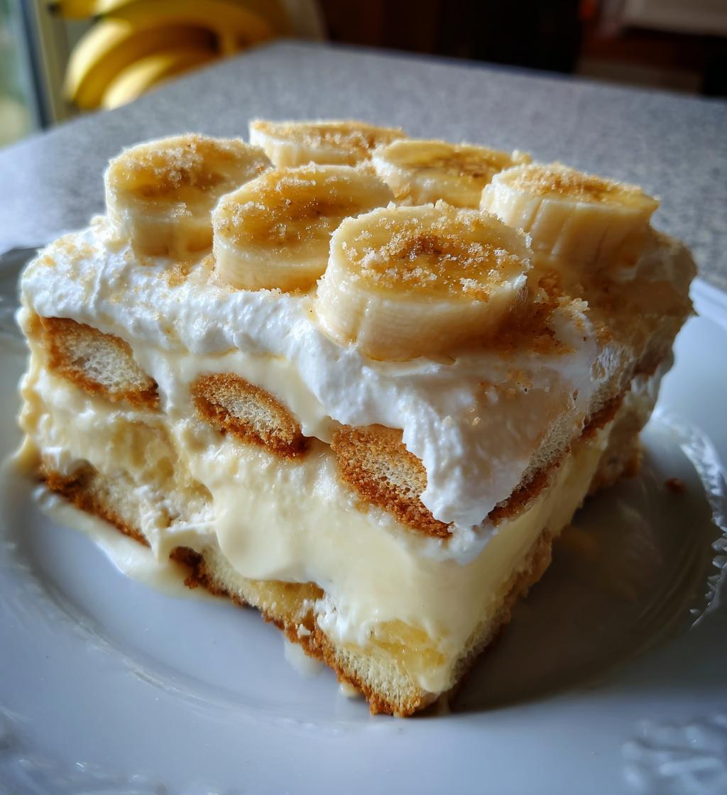 old fashioned banana pudding - detail 1