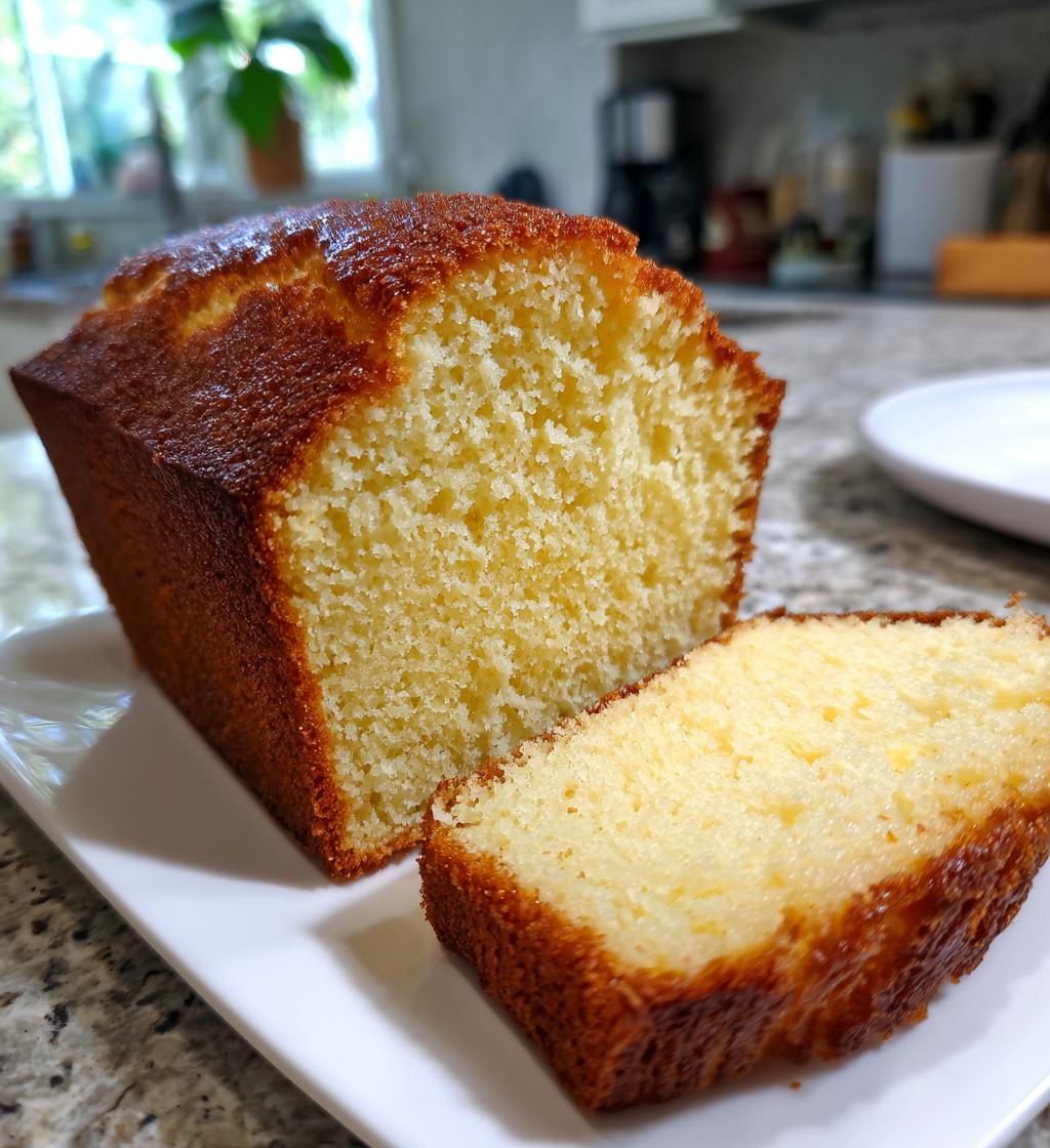 old fashioned sour cream pound cake - detail 1