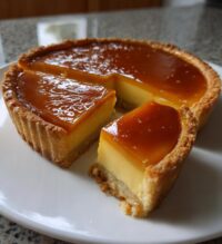 old school butterscotch tart